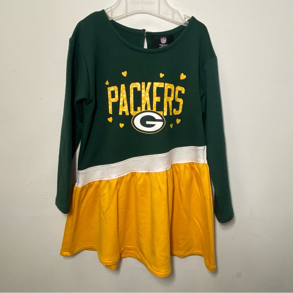 NFL Green Bay Packers Football 3T Toddler Girl’s Dress